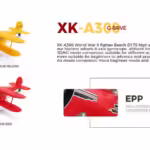 XK A300-Beech D17S 550 mm Spannweite RC-Flugzeug 2,4 GHz 4-Kanal 3D/6G-System RTF