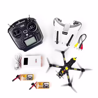 BabyApe Ⅱ Analog 156 mm F4 4S 3,5 Zoll FPV-Wettbewerbsdrohne ELRS RTF mit VR009 5,8 G FPV-Brille Radiomaster TX12 MARK II Station – 4S ELRS 2,4 GHz