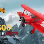 XK A300-Beech D17S 550 mm Spannweite RC-Flugzeug 2,4 GHz 4-Kanal 3D/6G-System RTF