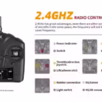XK A300-Beech D17S 550 mm Spannweite RC-Flugzeug 2,4 GHz 4-Kanal 3D/6G-System RTF