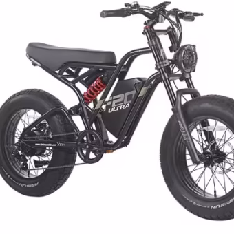 F20 ULTRA Elektrisk Sykkel, 750W Motor, 48V 25Ah Batterier, 20*5 tommer - Svart