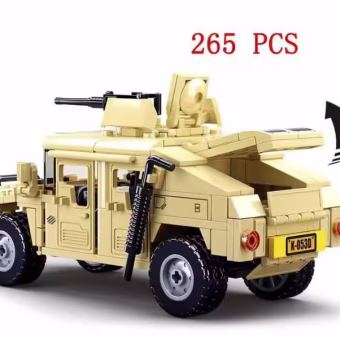 Militaire auto blokjes compatibel met lego - 265 stukken