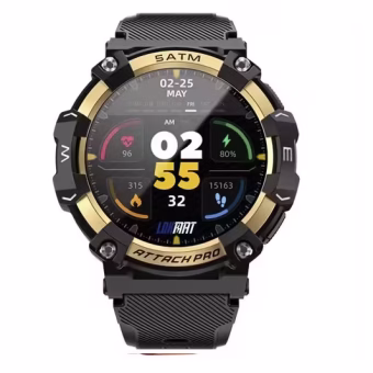 ATTACK 2 Pro Smartwatch 1.39'' TFT LCD Display - Gold