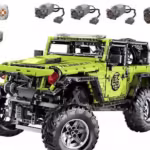 Jeep od Tehničkih kocki s 3 motora na daljinsko upravljanje i servom, 2343 dijela