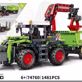 Traktor Technic med to udgaver af tilslutninger