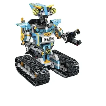 Technic model 2 w 1 robot / pojazd RC z możliwością programowania - Niebieski