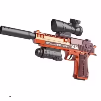 Elektromos Desert Eagle Blaster Automatikus - Gélgolyós pisztoly - Narancs
