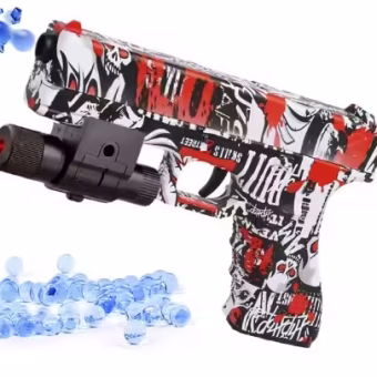 jgljluglgjg Ručni G17 GLock Blaster - pištolj za gel kuglice